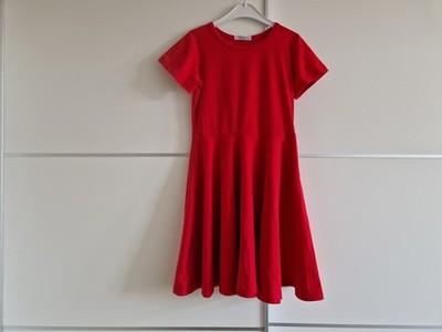 rotes Drehkleid 128 (122/134) Skaterkleid, Jerseykleid, etsy, next, boden