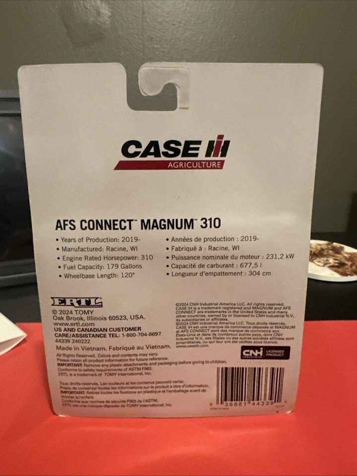 1/64 Scale Case IH AFS Connect Magnum 310 with Front & Rear Duals Ertl Die-cast - Image 2 of 2