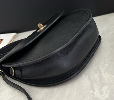 COACH VINTAGE BLACK BELLA COURT TOP HANDLE CROSSBODY BAG 9957 EUC
