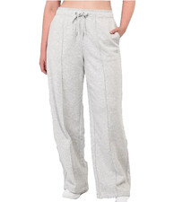 Women's Fleece Wide Leg Sweatpants Drawstring Lounge Pants Soft Comfy - Size S