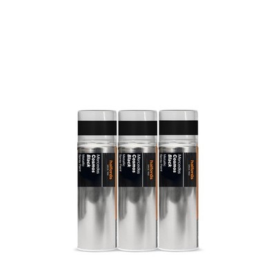 3x Mercedes Cosmos Schwarz Sprühlack 300ml Dosen - KFZ Acryl Aerosol