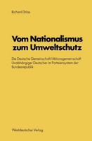 Vom Nationalismus Zum Umweltschutz Richard StöSs