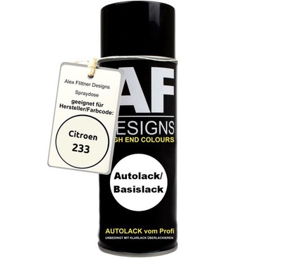 Für Citroen 233 Blanc Spraydose Basislack Sprühdose 400ml