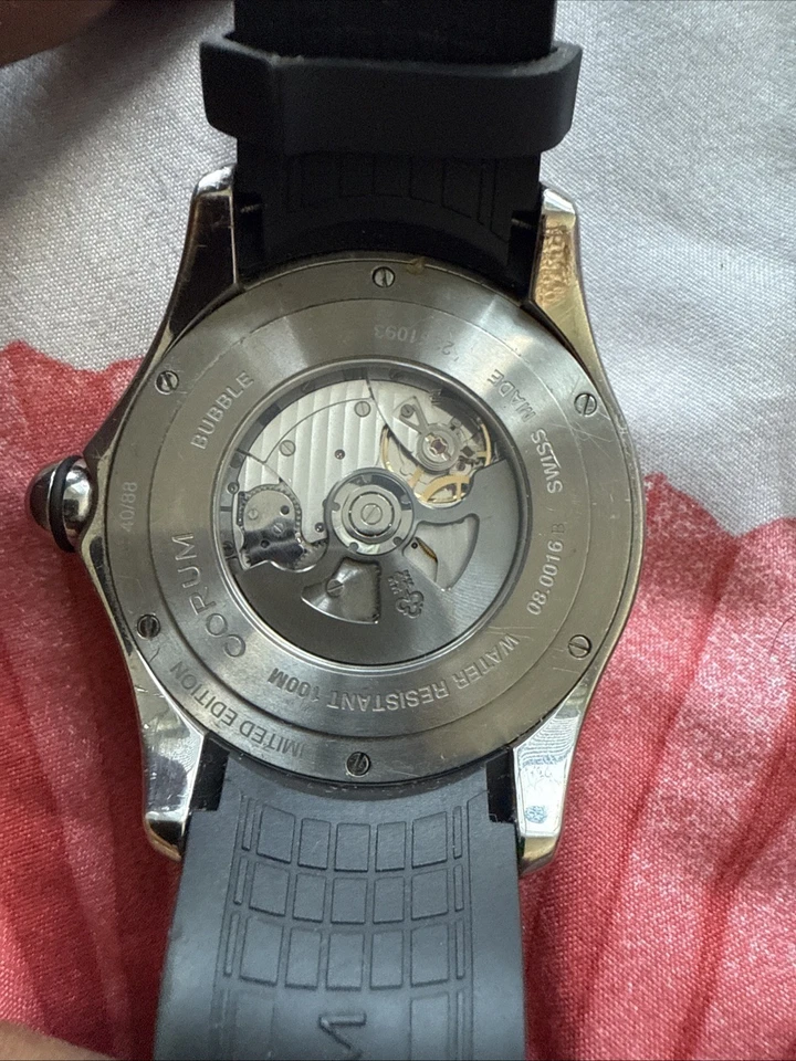 Reloj automático para hombre Corum Big Bubble Golf titanio esfera blanca 52 mm 08.0016/B Foto 3 de 3