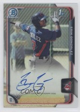 2015 Bowman Chrome Prospects Refractor 188/499 Erik Gonzalez #BCAP-EG Auto 4m6