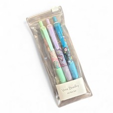 NEW Vera Bradley Ink Pen Set Summer 19 Medley Black Ink Set of 3 Paisley Floral