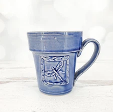 Rowe Pottery Works Dragonfly Blue Dragonfly Handled Coffee Mug or Planter