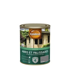 Lasure Protectrice pour Bois Extérieur Jardin Abris - 1 l Gris Urbain