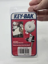 KEY-BAK Chuck Key Retractor Stainless Steel Chain 24" Never Lose Chuck Key USA