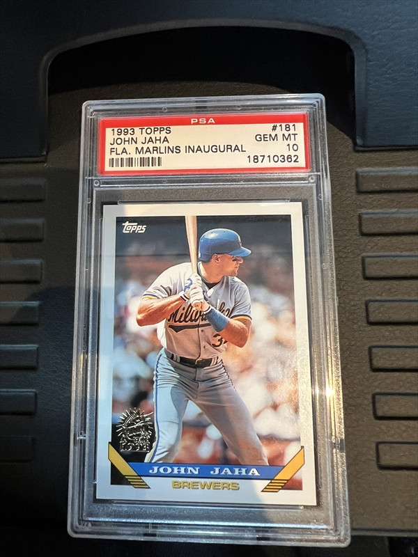 1993 Topps John Jaha #181 Psa 10 1 of 2 graded 
