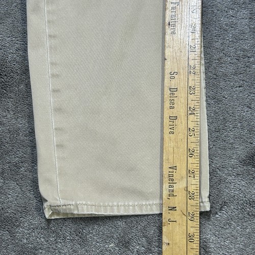 Polo Ralph Lauren Men's 34 X 29 The 650 Straight Khaki Beige 100% Cotton Jeans - Picture 10 of 13