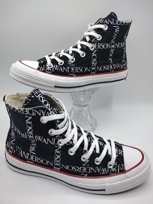 Converse Chuck 70 Hi x JW Anderson Black White Insign Women's Sz6 Shoes 160807C