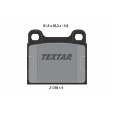 Satz Bremsbeläge Bremsklötze hinten für Mercedes S-Klasse C126 W116 | 550854