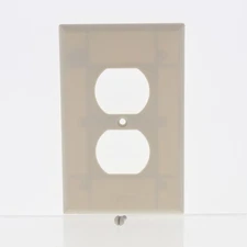 Cooper 2032LA Lt Almond 1-Gang Thermoset Wallplate Duplex Outlet Mid-Size Cover