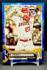 2022 Topps Gypsy Queen MIKE TROUT Blue /150 #72 Los Angeles Angels