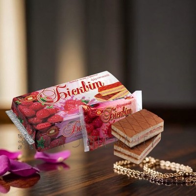 Kharkiv Biscuit Factory Cream Filled Sponge Cake Bars Multi-Flavor Snacks