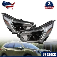 Headlights Assembly Left+Right For Subaru Forester 2022-2024 Led Headlamps Set
