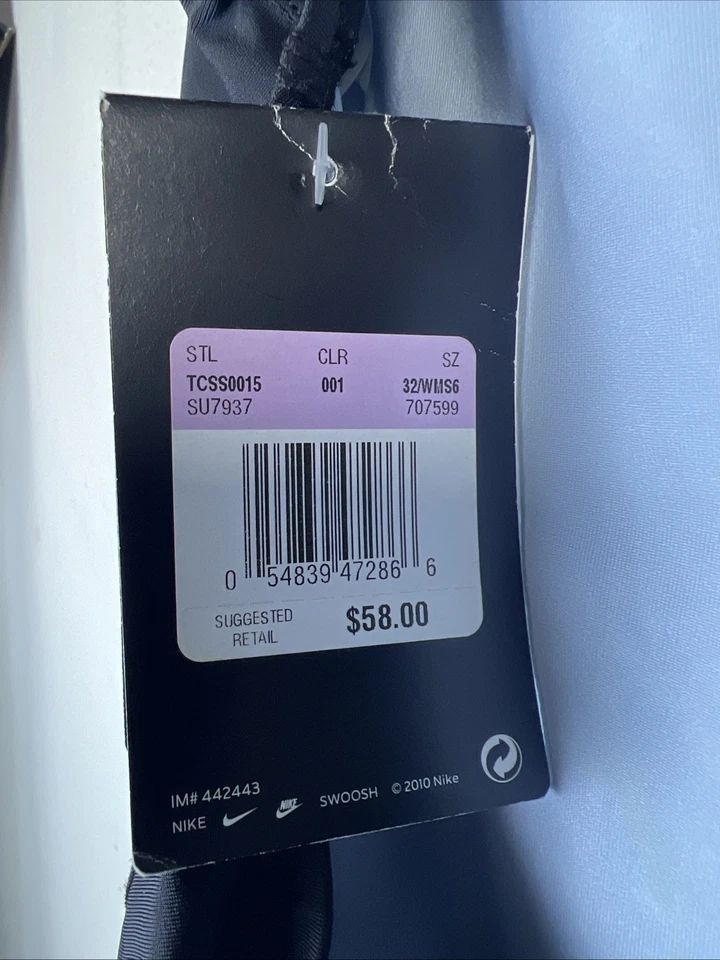 Nike NUEVO Talla 6 32 Fastback Traje de Baño de Una Pieza Forrado Negro Estilo #TCSS0015 NUEVO CON ETIQUETAS Foto 4 de 4