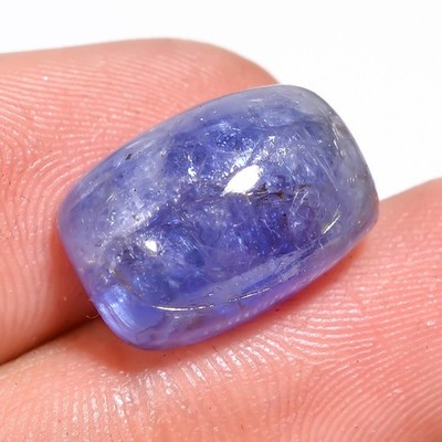12.60 Cts Echter Natürliche Tansanit Kissen Cabochon 10x14x7 MM Top Edelstein