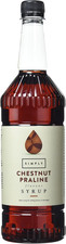 Chestnut Praline Syrup, Vegan & Nut Free Flavoured Syrup for Coffee, Cocktails &
