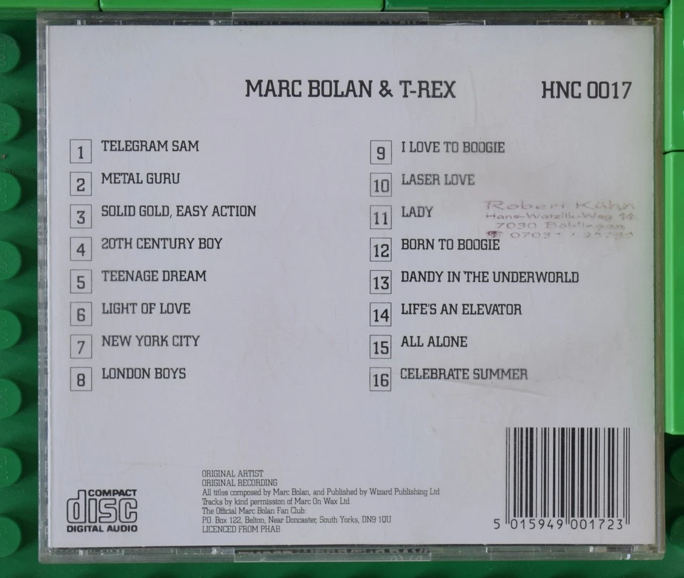 Marc Bolan & T-Rex - Compilation - Hollywood Nites - HNC 0017 - CD - Bild 2 von 4
