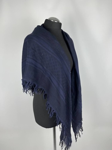 GUCCI x Tom Ford Era Monogram Blue Scarf Size 49.21 inches / 125 cm (0338) - Bild 3 von 9