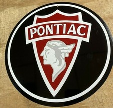 Pontiac Logo 12" Metal Tin Aluminum Sign 