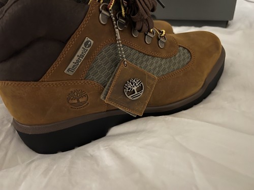 Bota de Campo KITH & Ronnie Fieg para Timberland Marrón Oscuro Talla 11 Carne y Brócoli - Imagen 7 de 8