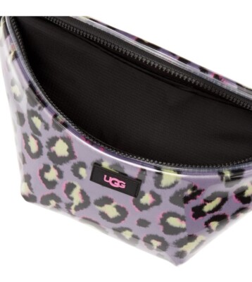 New UGG Nasha Belt Bag Crossbody Clear Black Spotty