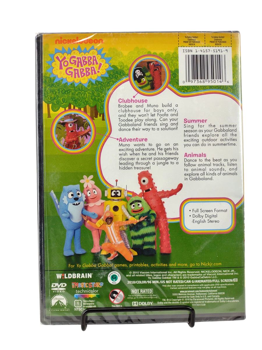 Yo Gabba Gabba: Clubhouse (DVD, 2010 Nickelodeon) Brand New