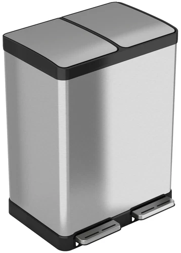 iTouchless SoftStep 16 Gallon Step Trash Can / Recycle Bin – 61 Liter