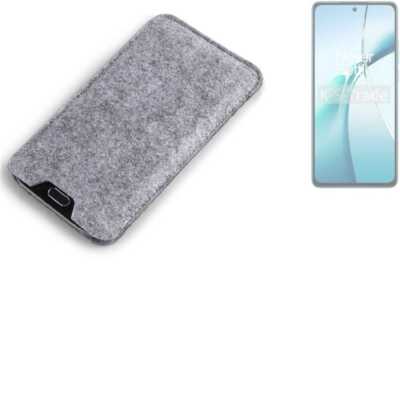 Filz Hülle für OnePlus Nord CE4 Lite 5G grau Sleeve Case Tasche Schutz Hülle