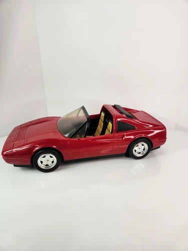 Vintage 1986 Mattel Barbie Red Ferrari Convertible Sports Car