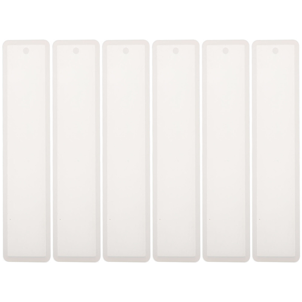 6 Pcs Epoxy Bookmark Silicone Making Epoxy Resin Blank Bookmarks Casting Molds