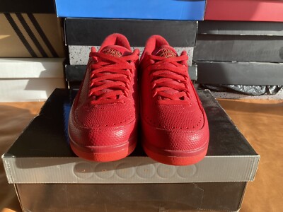 Nike Air Jordan 2 Retro Lowtop Gym Red 2016 Men s Size 9.5