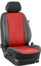 Ford Tourneo Custom II Maß Komplettset Schonbezüge 9-Sitzer: Kunstleder/rot/sc