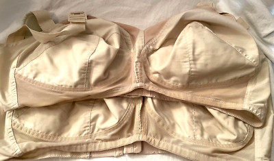 Exquiste Form Bra Style 532 Wireless Padded Adjustable Straps 38D Beige Lot of 2