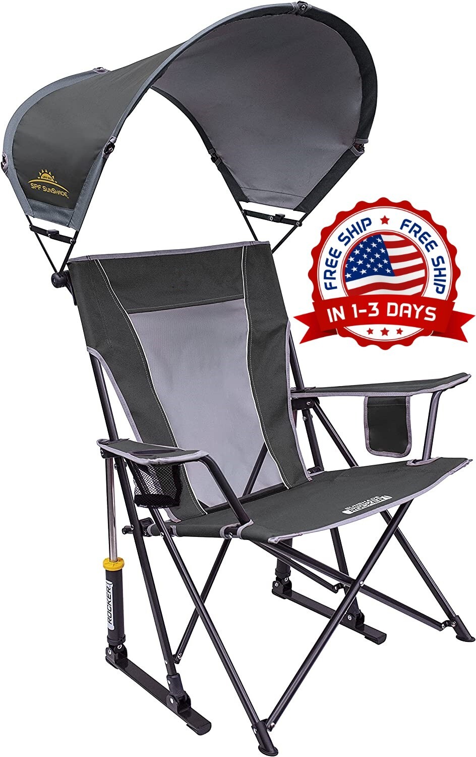 CÓMODA Silla De Playa Camping Eventos Deportivos Piscina Plegable con Portavasos