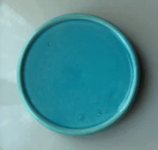 Franciscan Gladding McBean El Patio tea tile~Turquoise gloss~1930's~California