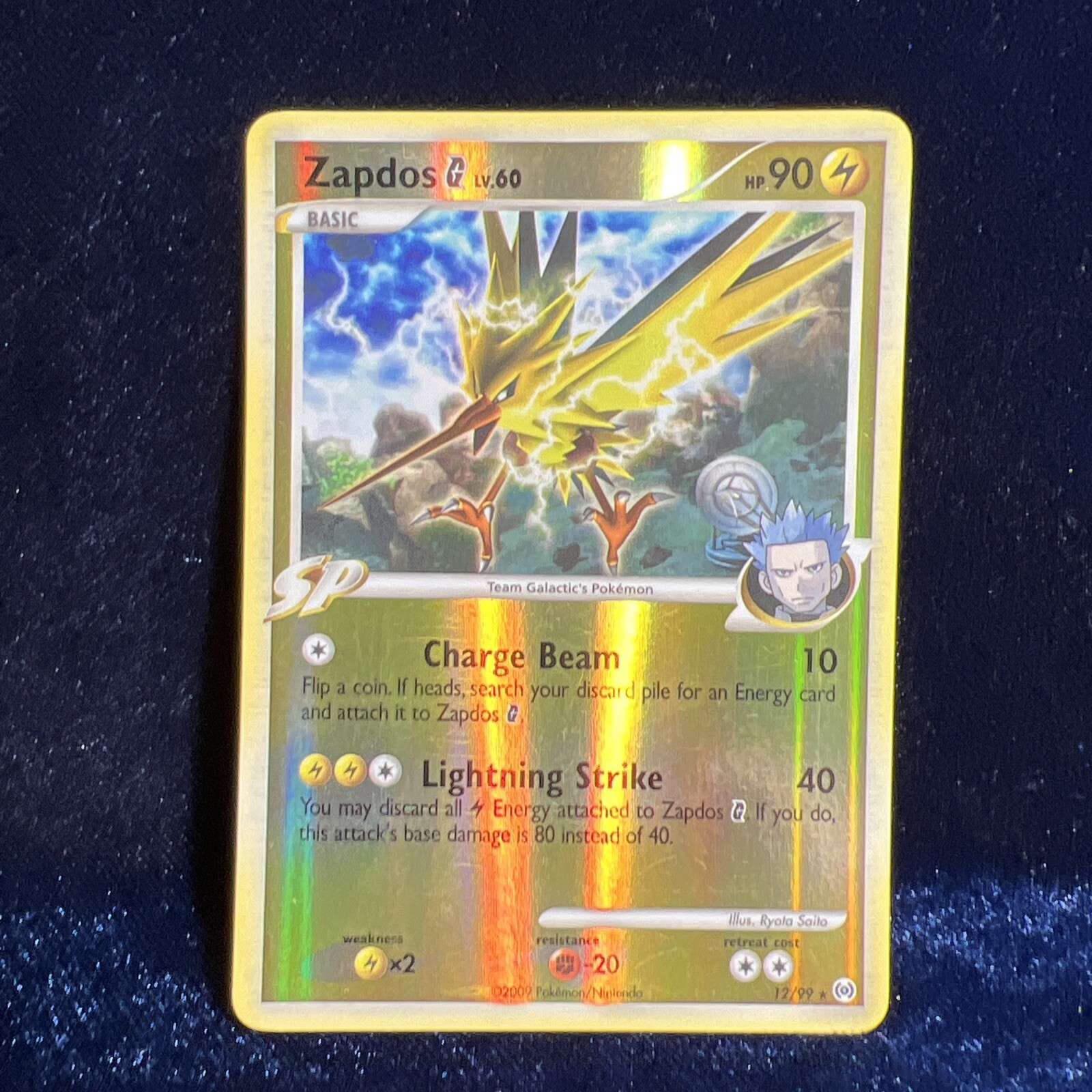 Zapdos G  12/99 Reverse Holo Platinum Arceus Pokemon Card