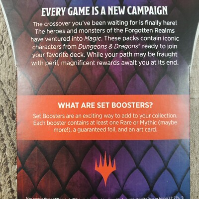 Magic The Gathering Dungeons & Dragons Forgotten Realms 12 Card
