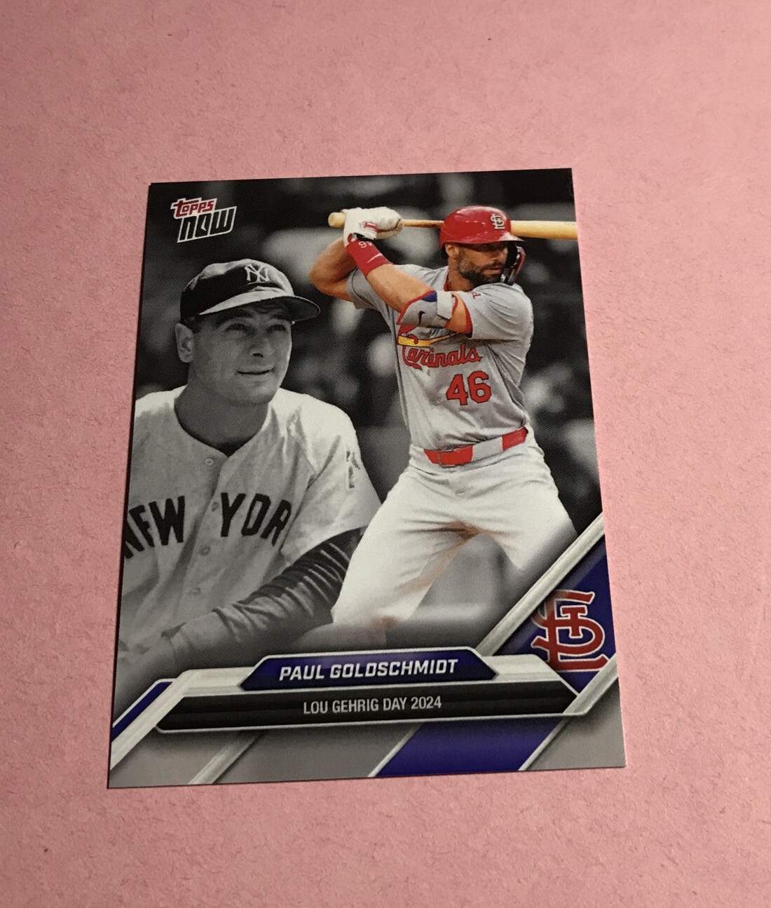 Paul Goldschmidt 2024 Topps Now Lou Gehrig Set #LGD-22 Cardinals