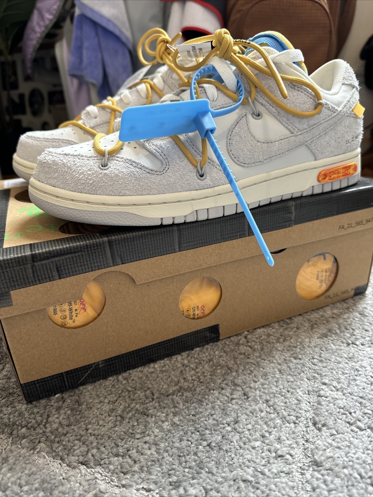 OFF WHITE X NIKE Taglia 10 Nike Dunk Low x Off White lotto 34 di 50 2021