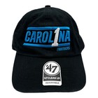 NWT 47 Brand Clean Up Carolina Panthers NFL Adjustable Strapback Hat Cap Black