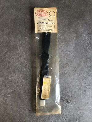 Vintage Master Airscrew Propeller ma1260 12 x 6  Glass Filled Nylon Neu #A2