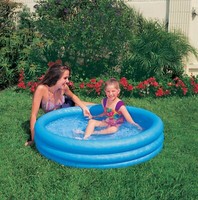 Intex Crystal Blue 3 Ring Planschbecken Ca.114 Cm X 25 Cm Pool Schwimmbecken