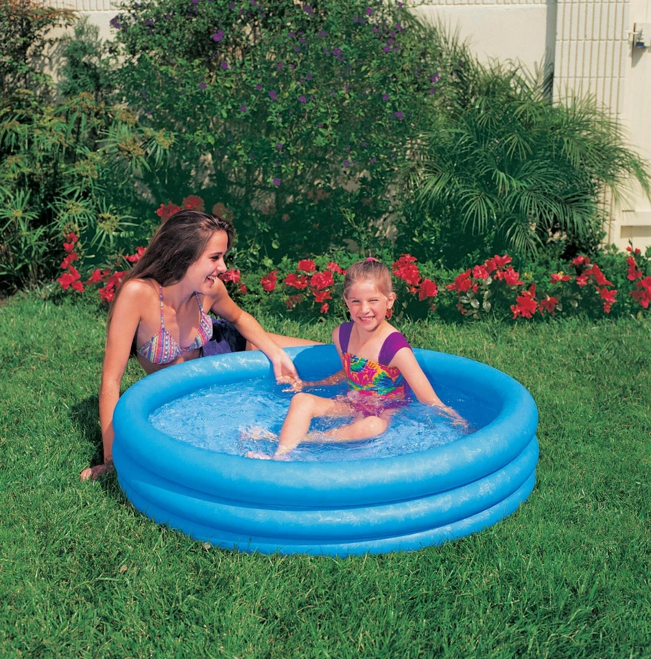Intex Crystal Blue 3 Ring Planschbecken ca.114 cm x 25 cm Pool Schwimmbecken