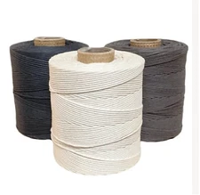 Lox-Rite Type COTTON Lacing #9 Splicing Cord for Rug Braiding - 3 Colors