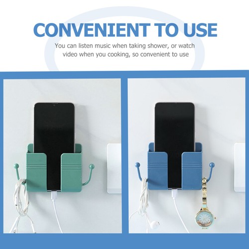 4 Pcs Mobile Phone Charging Stand Shelves for Bedroom Wall Tv Remote Holder - 第 9/12 張圖片