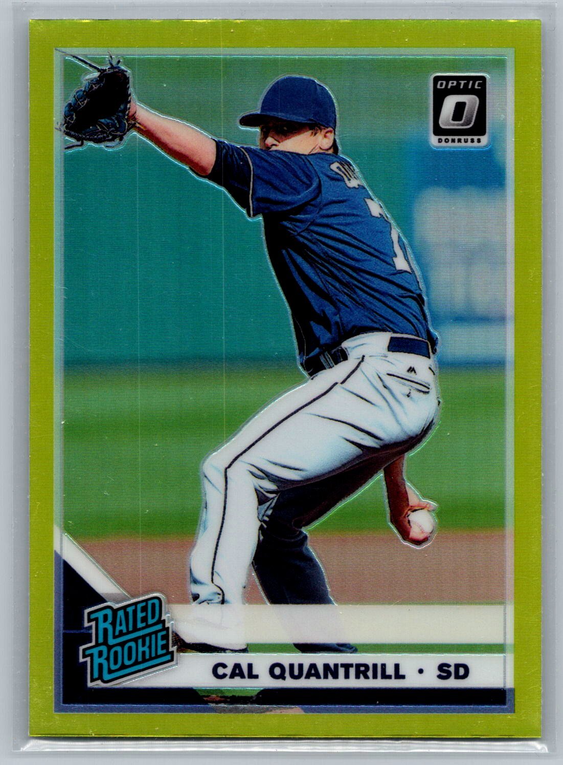 2019 Donruss Optic #91 Cal Quantrill Lime Green